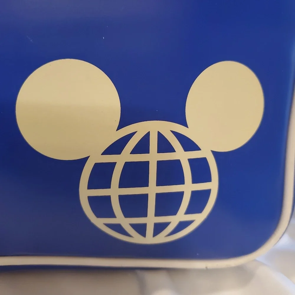 Disney 40th Anniversary Park Exclusive Blue Mickey Messenger Laptop Shoulder Bag
